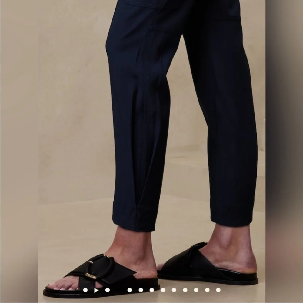 NWT, Banana Republic Stretch Knit Cargo Utility Pant, Navy, 16 Tall, 29.5” IS